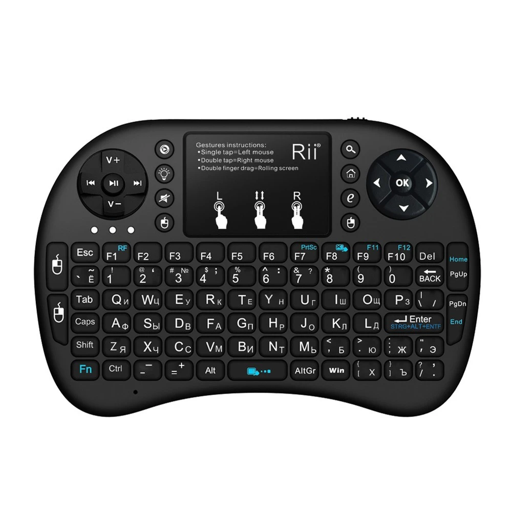 i8 Keys 2.4 GHz Smart TouchPad Wireless Mini Keyboard