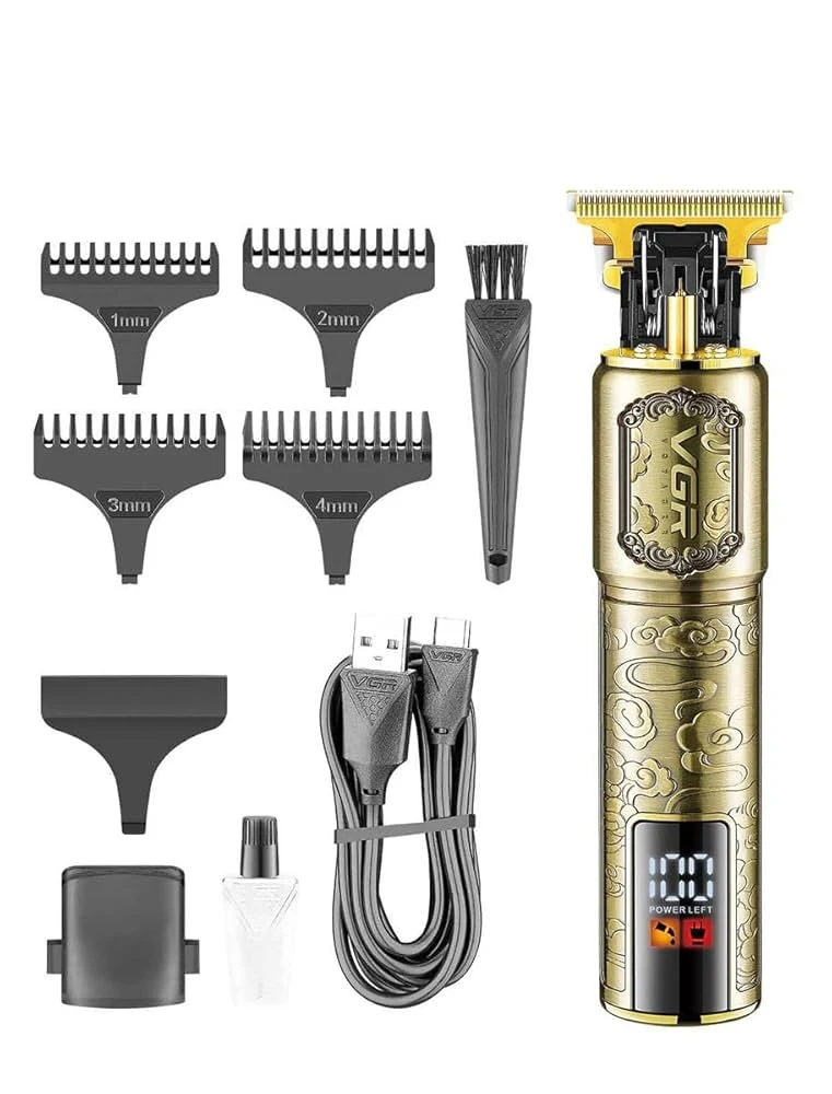 VGR V-073 Professional Hair Trimmer with LED Display